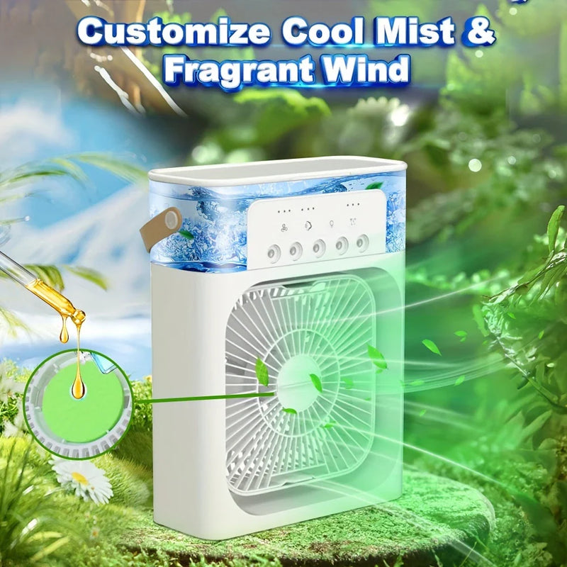 Portable Air Conditioner Fan with USB Power, Humidifier Feature, Ideal for Home - PAKS VARIETY