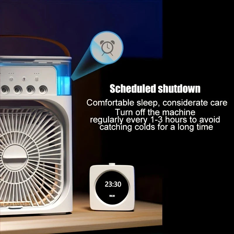 Portable Air Conditioner Fan with USB Power, Humidifier Feature, Ideal for Home - PAKS VARIETY