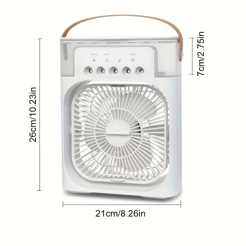 Portable Air Conditioner Fan with USB Power, Humidifier Feature, Ideal for Home - PAKS VARIETY