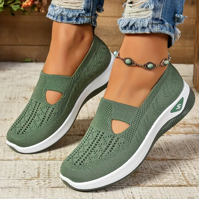 Women's Breathable Knit Sneakers - PAKS VARIETY